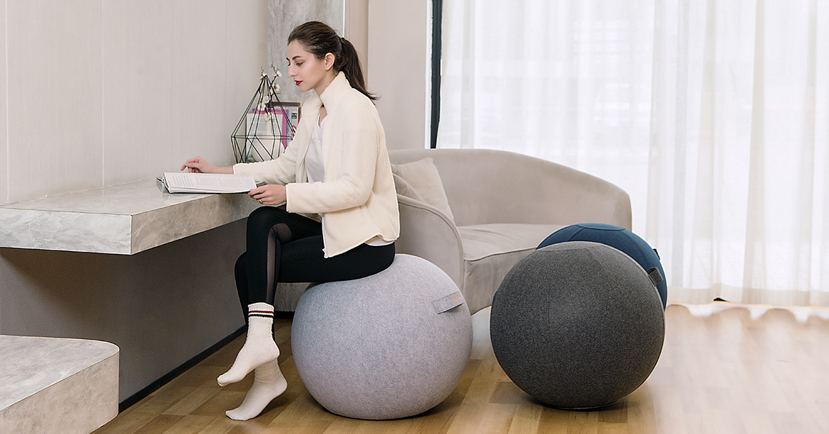 Sitting Ball Chair for Office and Home Pilates Exercise Yoga Ball